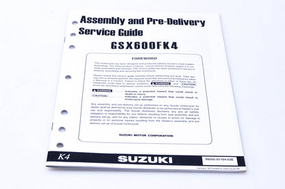 OEM Suzuki 99505-01164-03E GSX600FK4 Assembly & Pre-Delivery Service Guide