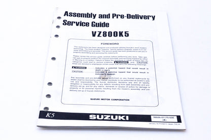 OEM Suzuki 99505-01175-03E VZ800K5 Assembly & Pre-Delivery Service Guide