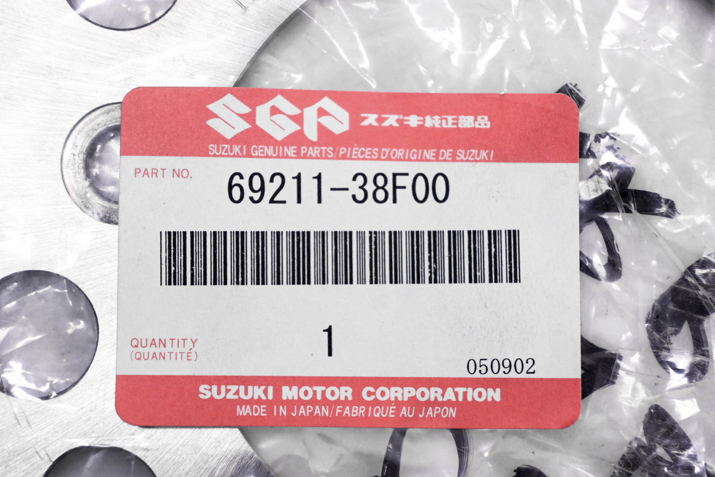 New OEM Suzuki 69211-38F00 Rear Brake Rotor Disk NOS