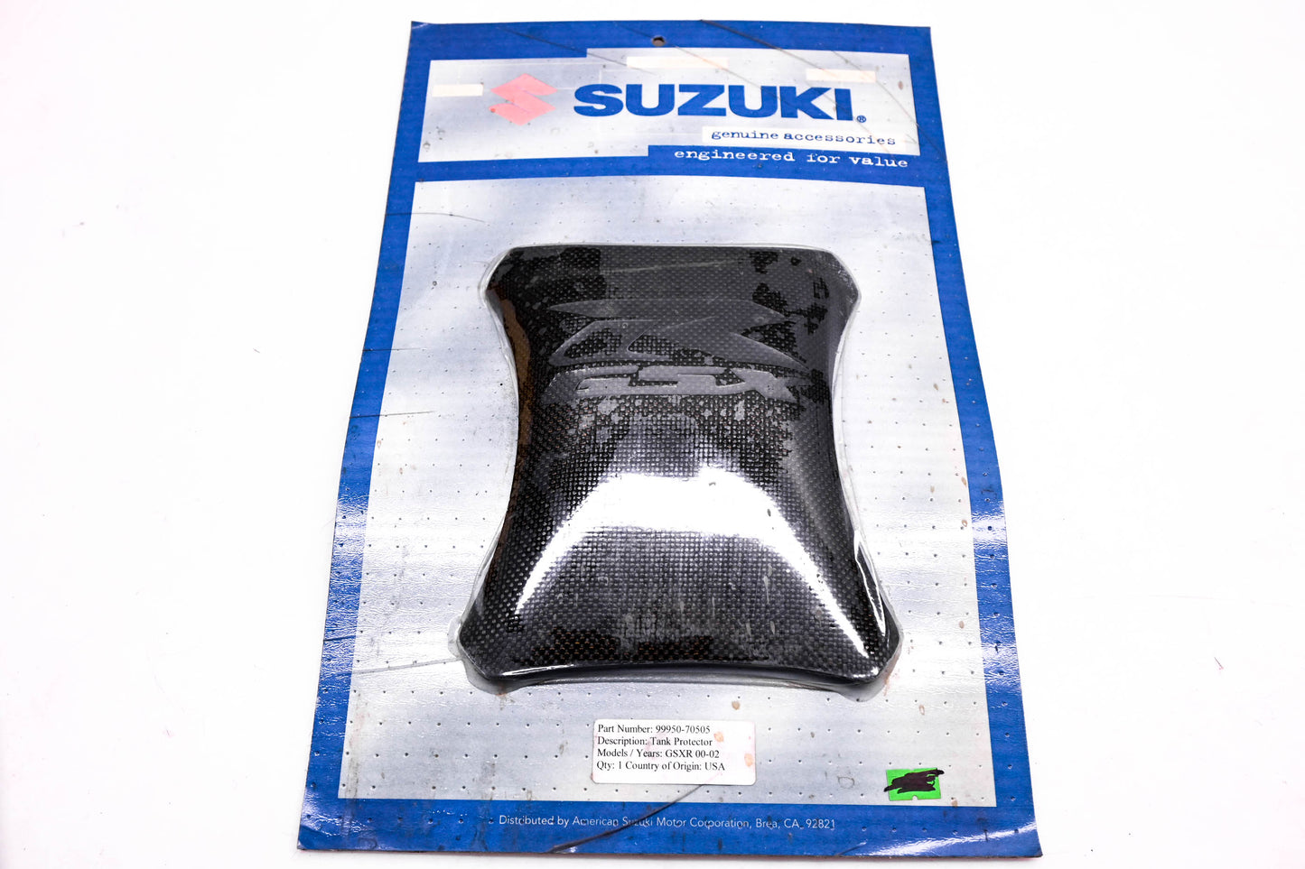 New OEM Suzuki 99950-70505 Carbon Fiber Tank Protector NOS