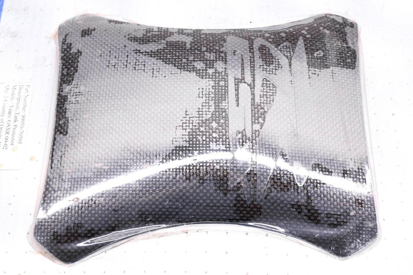 New OEM Suzuki 99950-70505 Carbon Fiber Tank Protector NOS