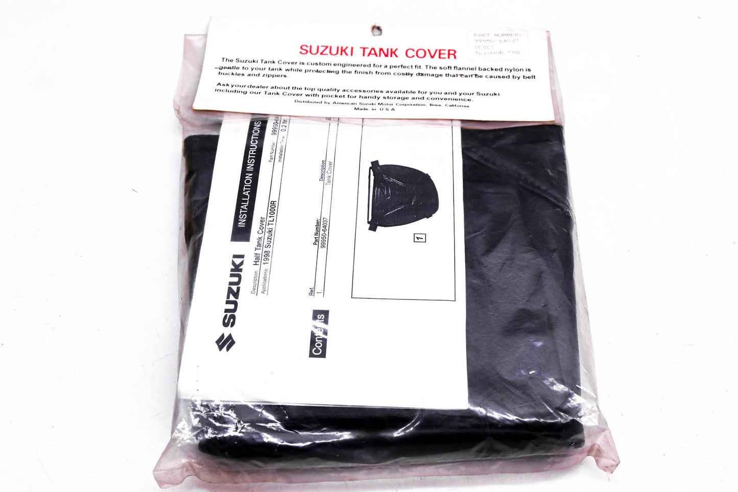 New OEM Suzuki 99950-64037 TL1000R 1998 Tank Cover NOS