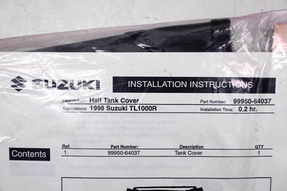 New OEM Suzuki 99950-64037 TL1000R 1998 Tank Cover NOS
