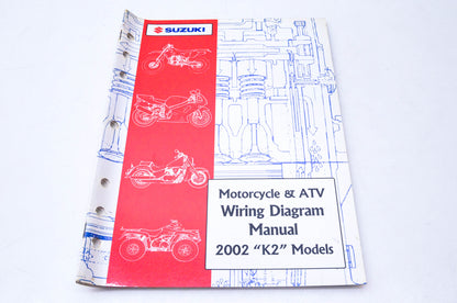 OEM Suzuki 99923-54002 2002 "K2" Models Wiring Diagram Manual