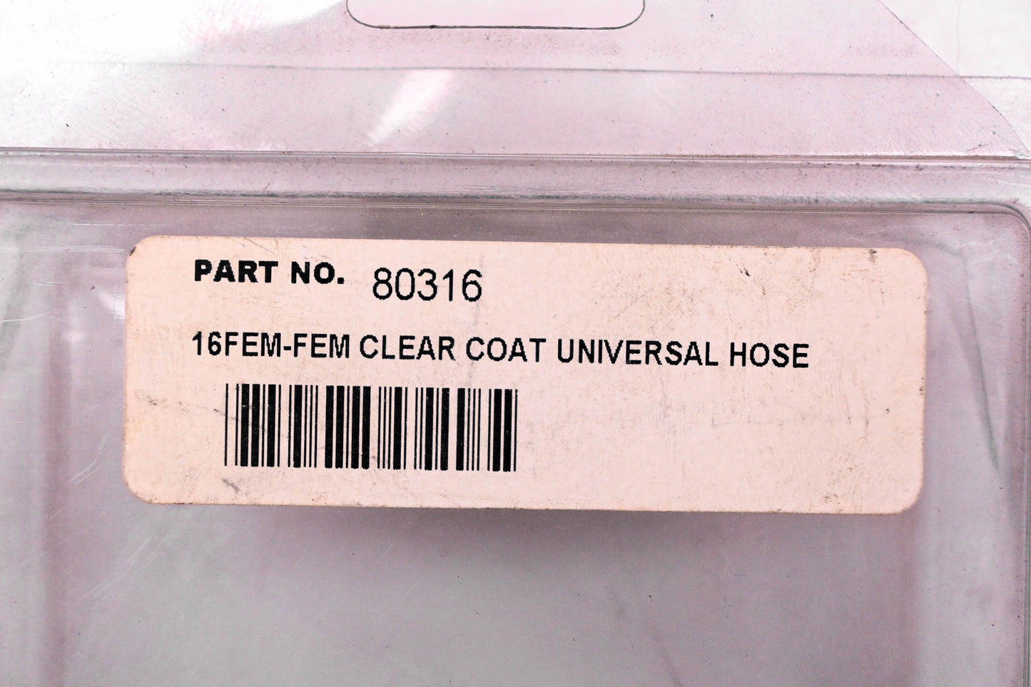 Goodridge 80316 16 Female-Female Clear Coat Universal Hose NOS