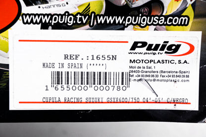 Puig 1655N, 561-1309BK Black GSXR600/750 2004 Windscreen NOS