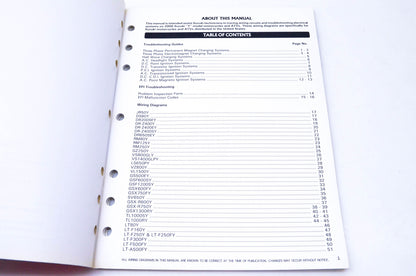 OEM Suzuki 99923-54000 2000 "Y" Models Wiring Diagram Manual