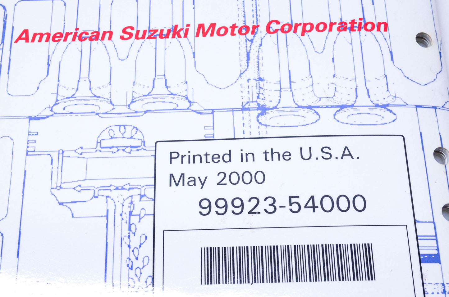 OEM Suzuki 99923-54000 2000 "Y" Models Wiring Diagram Manual