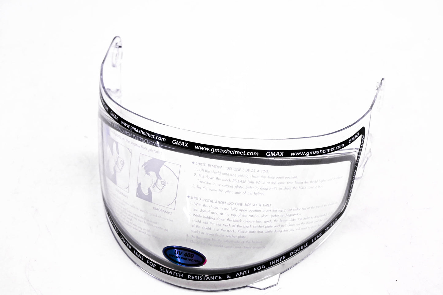 Gmax 72-0885, G999885, 885843-B GM39Y/38X/58X Clear Double Lens Helmet Shield NOS