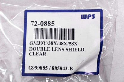 Gmax 72-0885, G999885, 885843-B GM39Y/38X/58X Clear Double Lens Helmet Shield NOS