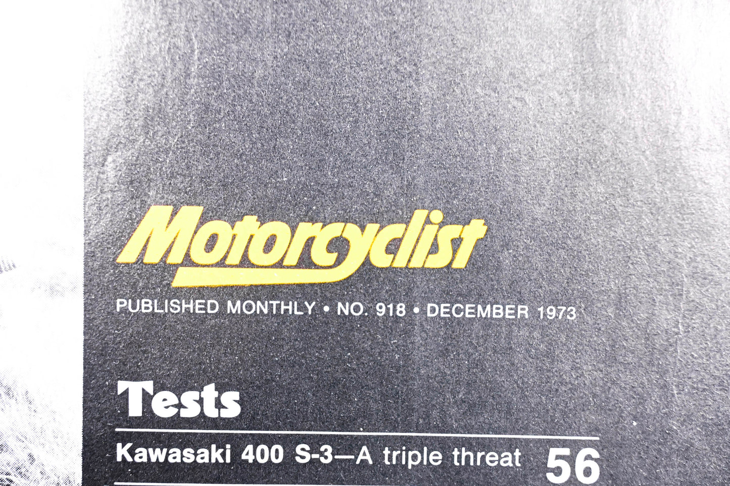 Motorcyclist 918 December 1973 Magazine