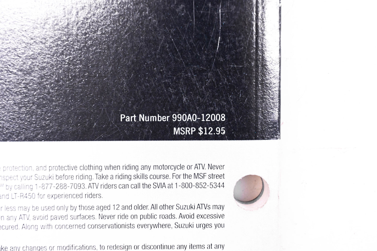 OEM Suzuki 990A0-12008 2008 Genuine Accessories Catalog