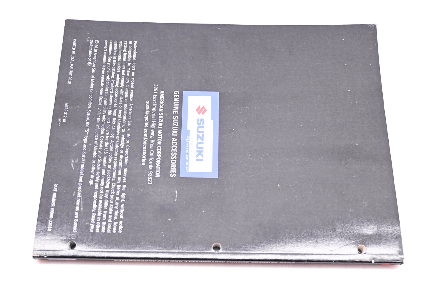 OEM Suzuki 990A0-12010 2010 Genuine Accessories Catalog