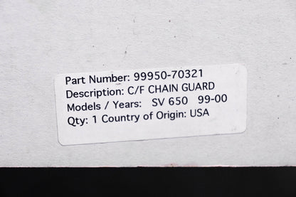 New OEM Suzuki 99950-70321 Carbon Fiber Chainguard NOS