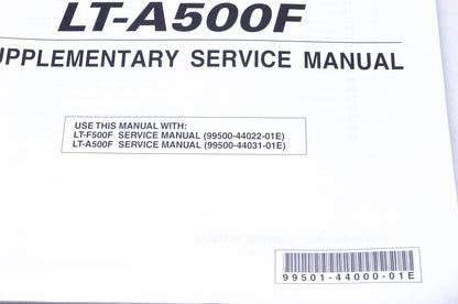 OEM Suzuki 99501-44000-01E LT-F500F LT-A500F Supplementary Service Manual