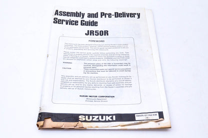 OEM Suzuki 99505-01144-03E JR50R Assembly & Pre-Delivery Service Guide