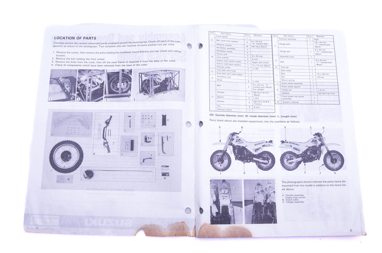 OEM Suzuki 99505-01143-03E DS80P Assembly Service Guide