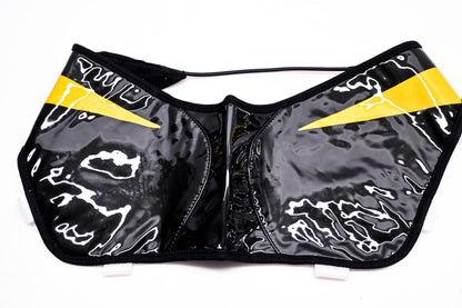 New OEM Suzuki 99950-64044-001 Black & Yellow Tank Cover NOS
