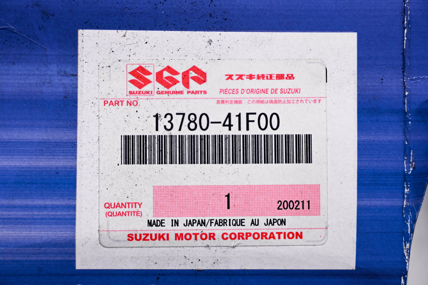 New OEM Suzuki 13780-41F00 Air Filter NOS