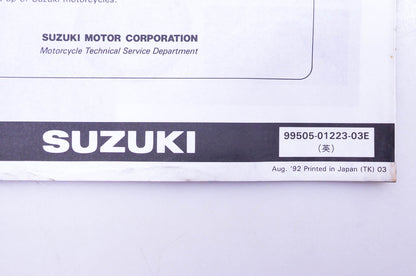 OEM Suzuki 99505-01223-03E RM125P Assembly Service Guide