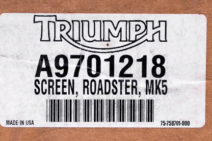 New OEM Triumph A9701218 Roadster MK-5 Windscreen NOS
