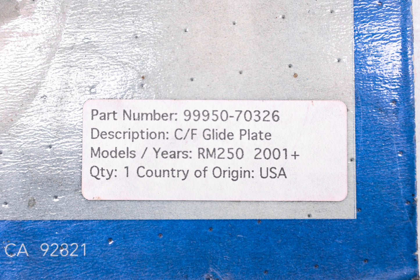 New OEM Suzuki 99950-70326 Glide Plate NOS