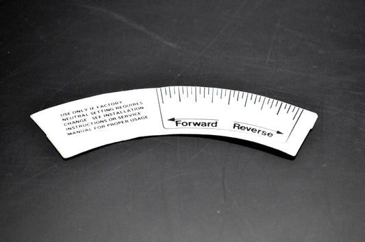 OMC 909789 Neutral Adjustment Decal NOS
