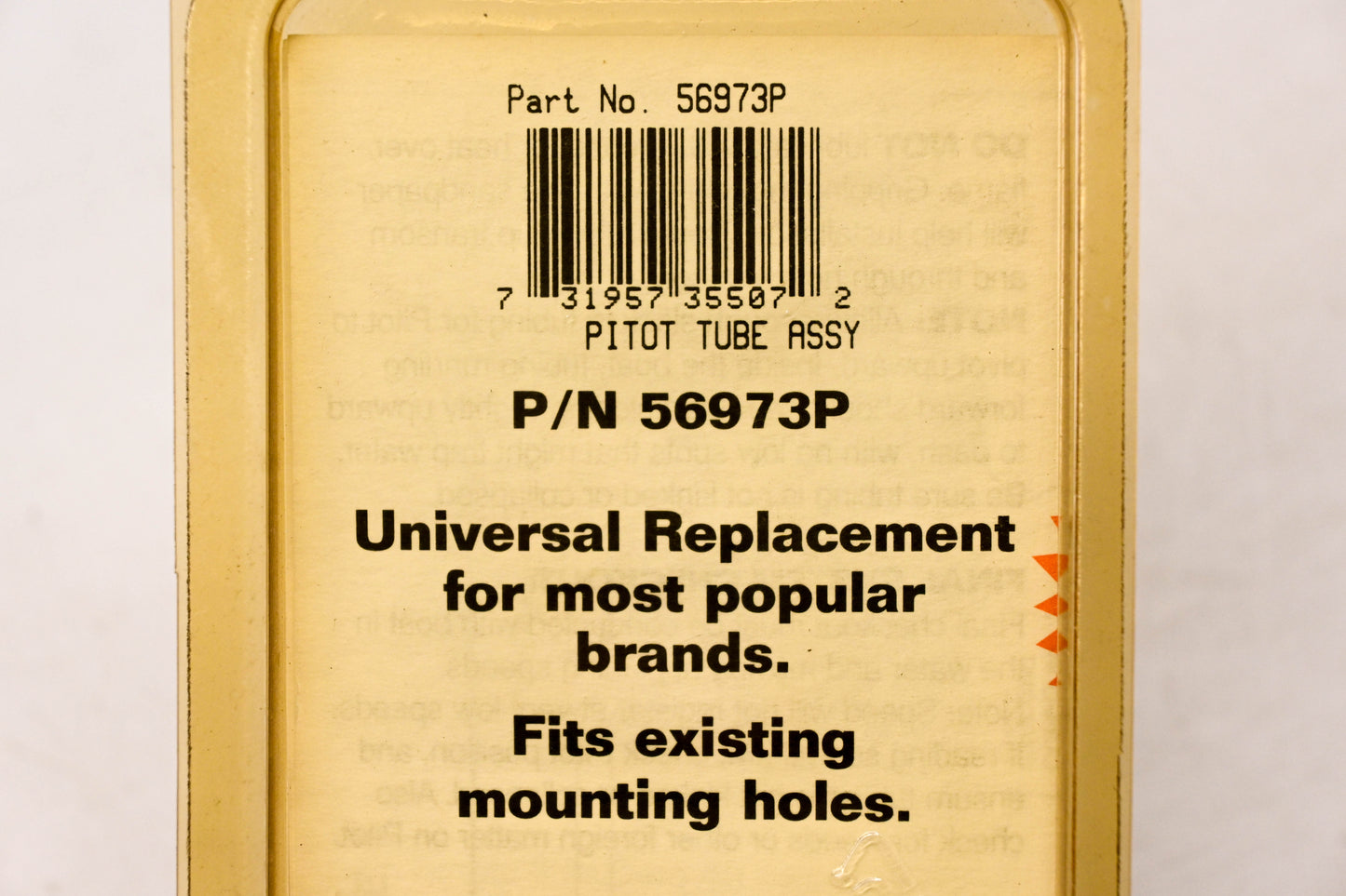 Teleflex 56973P Speedometer Pilot Tube NOS