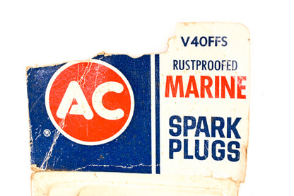 AC V40FFS Spark Plugs Qty 2 NOS
