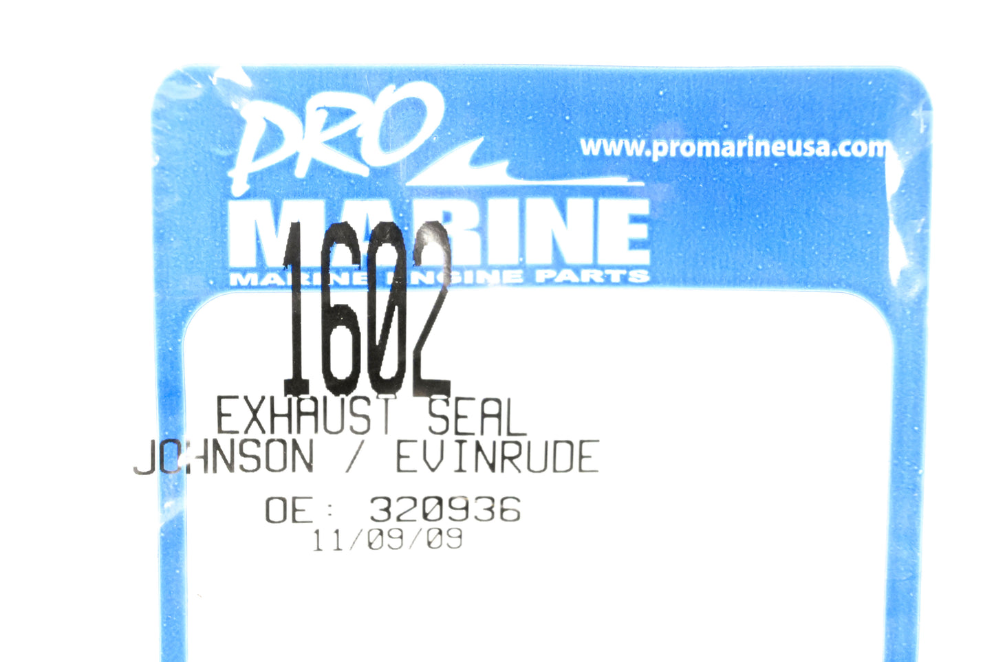 Pro Marine 1602, 320936 Upper Exhaust Seal NOS