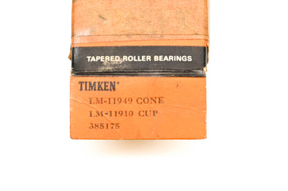 Timken 385175, LM-11949, LM-11910 Ball Bearing Assembly NOS