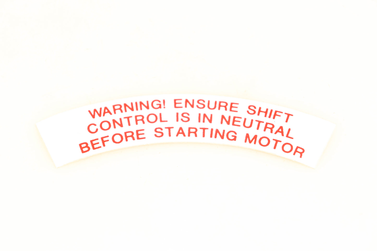 Aftermarket A609853 Warning Decal NOS
