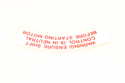 Aftermarket A609853 Warning Decal NOS