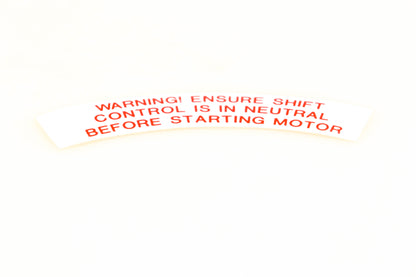 Aftermarket A609853 Warning Decal NOS