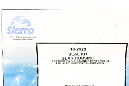 Sierra 18-2623, 439141 Lower Gearcase Seal Kit NOS