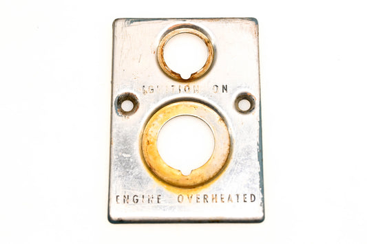 OMC AG039-7 Ignition On Engine Overheated Switch Plate
