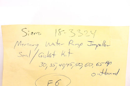 Sierra 18-3324 Water Pump Repair NOS