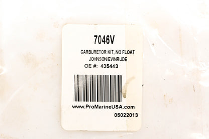 Pro Marine 7046V, 435443 Carburetor Repair NOS