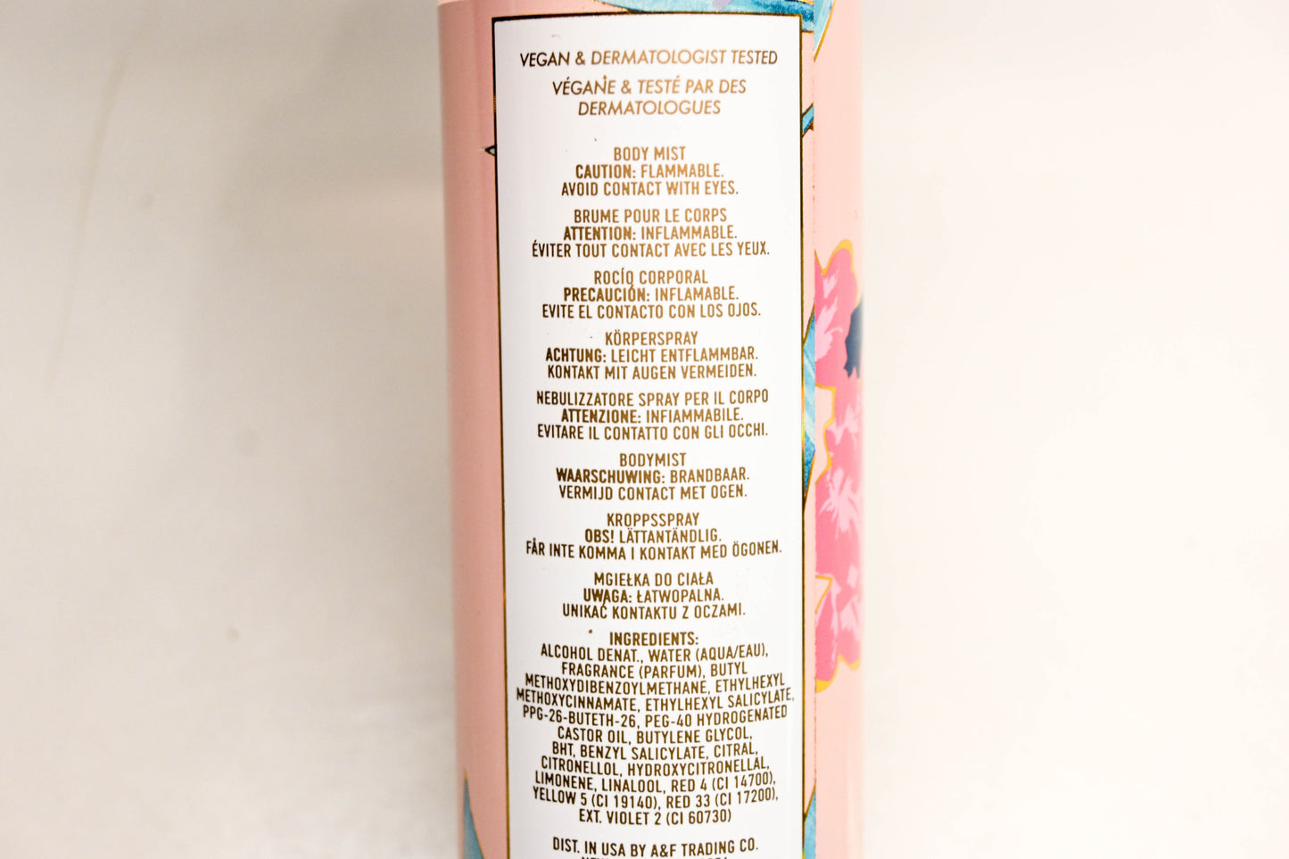 Hollister 363-703-0216-165, 372744, 363-8405-0216-165 SoCal Body Mist 8oz. NOS