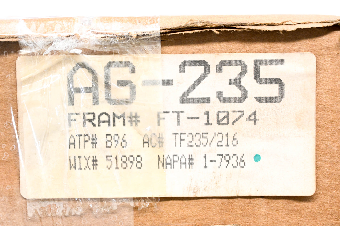 ProGauge AG-235, FT-1074, 1-7396 Internal Transmission Filter NOS