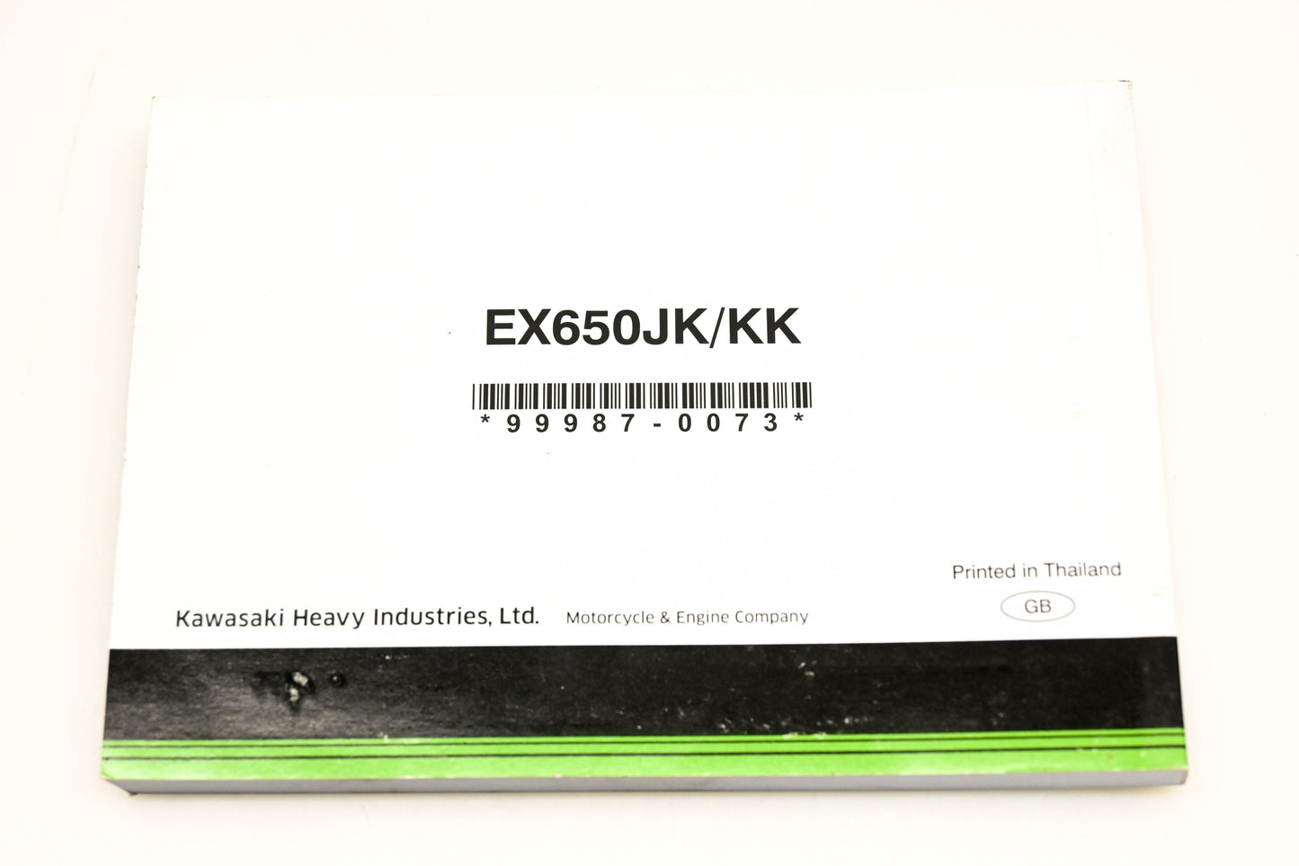 OEM Kawasaki 99987-0073 EX650JK/KK Ninja 650 Owner's Manual