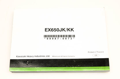 OEM Kawasaki 99987-0073 EX650JK/KK Ninja 650 Owner's Manual