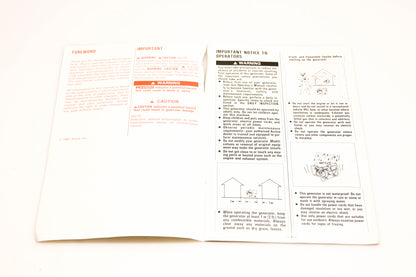 OEM Arctic Cat 2254-723 AC 2200G/1800G/1400G Generator Operator Manual