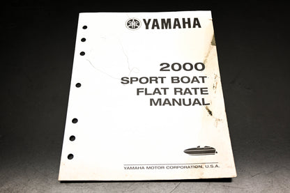 OEM Yamaha LIT-18750-SB-2K 2000 Sport Boat Flat Rate Manual