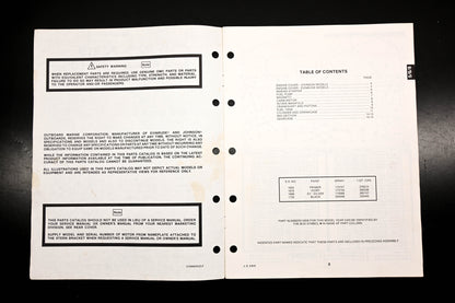 OMC 395670 Model 5/6/8 Parts Catalog