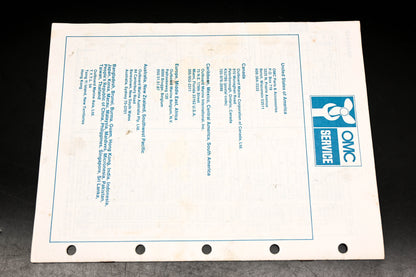 OMC 395670 Model 5/6/8 Parts Catalog