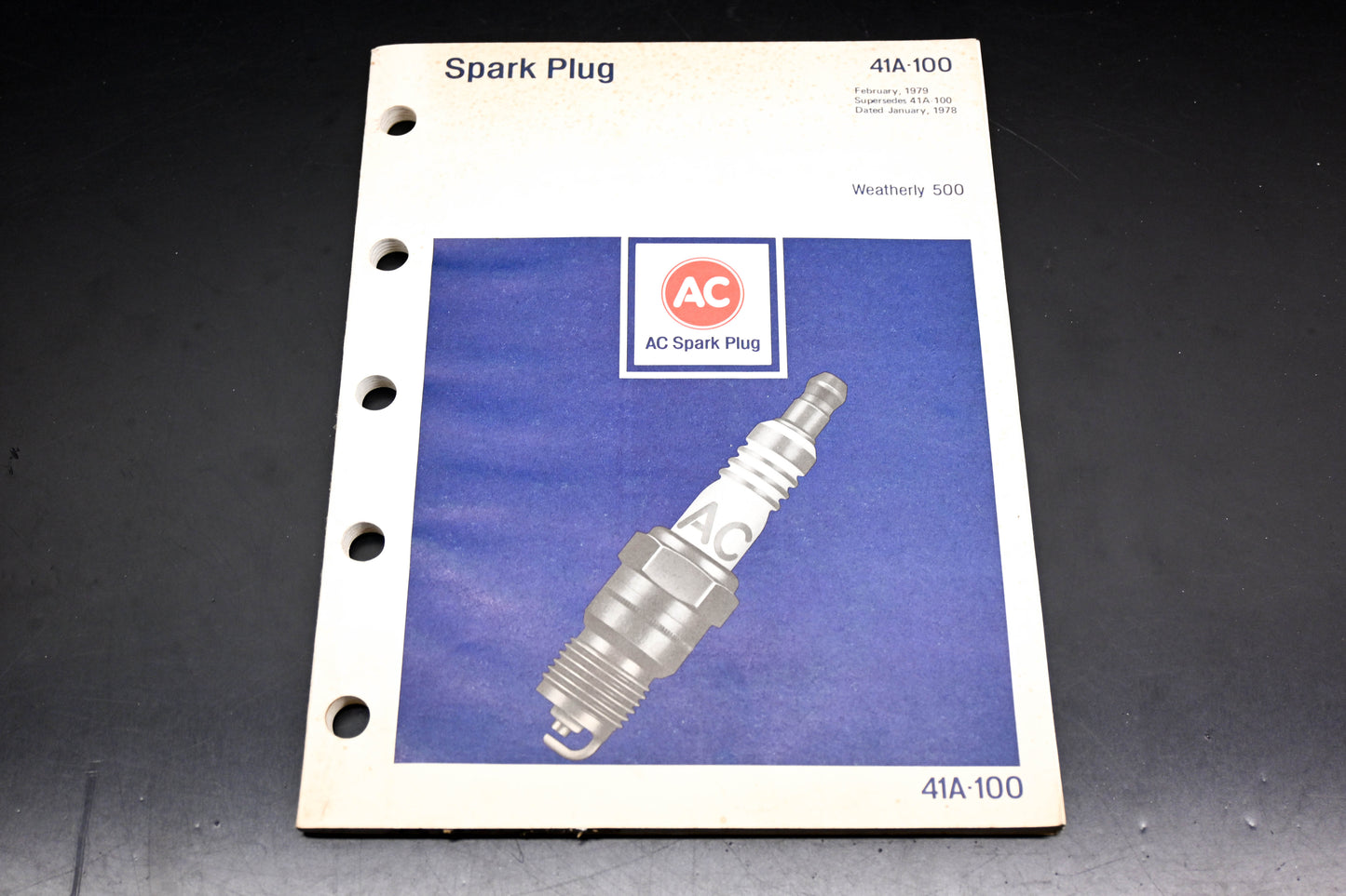 AC 41A-100 February 1979 Spark Plug Catalog