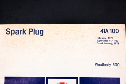 AC 41A-100 February 1979 Spark Plug Catalog