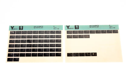 OEM Yamaha LB016-11 1985 150/175/200ETK Parts List Microfiche Lot