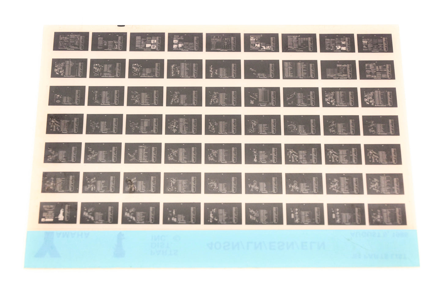 OEM Yamaha LB016-17 1984 40SN/LN/ESN/ELN Parts List Microfiche